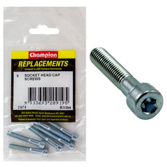 Champion - Socket Head Cap Screws - High Tensile - M6 x 40mm - Zinc Plated | C1417-8