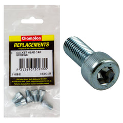 Champion - Socket Head Cap Screws - High Tensile - BSW - 5/16" x 1/2" - Zinc Plated | C1418-10