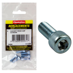 Champion - Socket Head Cap Screws - High Tensile - BSW - 1/4" x 3/4" - Zinc Plated | C1418-6