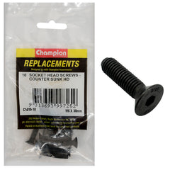 Champion - Socket Head Cap Screws - Countersunk - M6 x 30mm | C1419-10