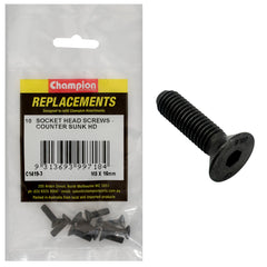 Champion - Socket Head Cap Screws - Countersunk - M5 x 16mm | C1419-3