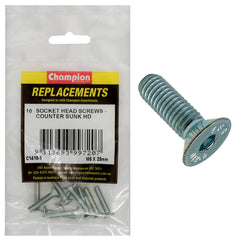Champion - Socket Head Cap Screws - Countersunk - M5 x 25mm | C1419-5