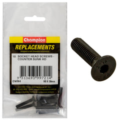 Champion - Socket Head Cap Screws - Countersunk - M5 x 30mm | C1419-6