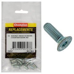 Champion - Socket Head Cap Screws - Countersunk - M6 x 16mm | C1419-7