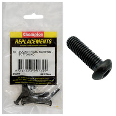 Champion - Socket Head Cap Screws - Button Head - M6 x 25mm | C1420-9