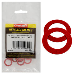 Champion - WASHERS-FLAT-FIBRE-14 x 20mm x 2.4mm-RED | C150-10