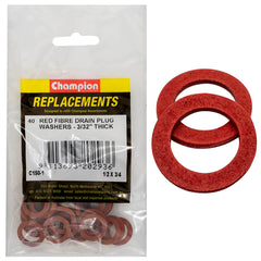 Champion - WASHERS-FLAT-FIBRE-1/2" x 3/4" x 3/32"-RED | C150-1