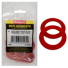 Champion - WASHERS-FLAT-FIBRE-3/4" x 1-1/8" x 3/32"-RED | C150-3