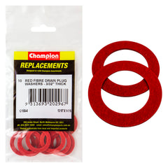 Champion - WASHERS-FLAT-FIBRE-13/16" x 1-3/16" x 3/32"-RED | C150-4