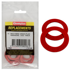 Champion - WASHERS-FLAT-FIBRE-1" x 1-3/8" x 3/32"-RED | C150-6