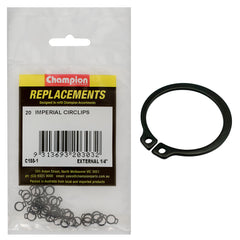 Champion - Circlips - External Shaft - 1/4" (stw6) | C155-1