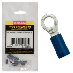 Champion - CRIMP TERMINALS-RING-BLUE-5mm | C161-12
