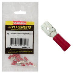 Champion - CRIMP TERMINALS-BLADE-MALE-RED-6.3mm | C161-6
