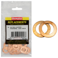 Champion - WASHERS-FLAT-COPPER-12mm x 22mm x 1.00mm | C1660-5