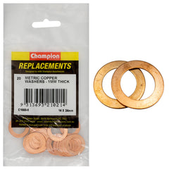 Champion - WASHERS-FLAT-COPPER-14mm x 24mm x 1.00mm | C1660-6