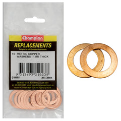 Champion - WASHERS-FLAT-COPPER-20mm x 30mm x 1.00mm | C1660-8