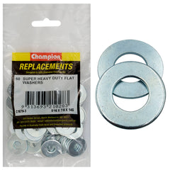 Champion - WASHERS-FLAT-SUPER HEAVY DUTY-5/16" x 7/8" x 14G-ZINC PLATED | C1670-3