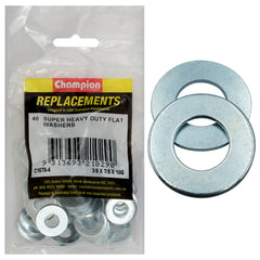 Champion - WASHERS-FLAT-SUPER HEAVY DUTY-3/8" x 7/8" x 3.2mm-ZINC PLATED | C1670-4
