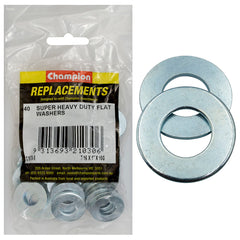 Champion - WASHERS-FLAT-SUPER HEAVY DUTY-7/16" x 1" x 3.2mm-ZINC PLATED | C1670-5