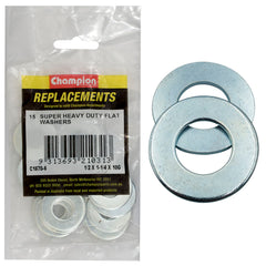 Champion - WASHERS-FLAT-SUPER HEAVY DUTY-1/2" x 1-1/4" x 3.2mm-ZINC PLATED | C1670-6