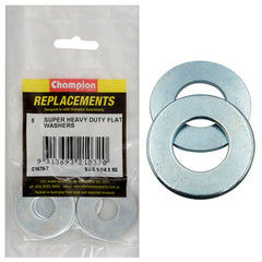Champion - WASHERS-FLAT-SUPER HEAVY DUTY-⅝" x 1-3/4" x 3.45mm-ZINC PLATED | C1670-7