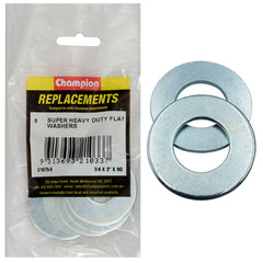Champion - WASHERS-FLAT-SUPER HEAVY DUTY-3/4" x 2" x 3.45mm -ZINC PLATED | C1670-8