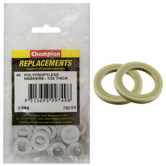 Champion - WASHERS-FLAT-POLYPROPELENE-7/16" x 13/16" x 1/32" | C1680-8