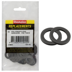 Champion - WASHERS-FLAT-POLYPROPELENE-1/2" x 7/8" x 1/32" | C1680-9