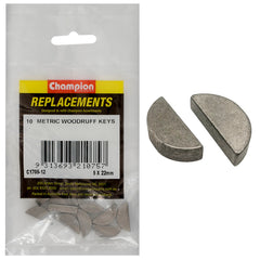 Champion - Woodruff Keys - 5 x 22mm | C1705-12