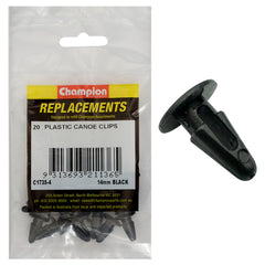 Champion - CANOE CLIPS-COL:BLACK-LEN:16mm-HOLE:8.2 - 8.4mm-HEAD:14mm | C1735-4