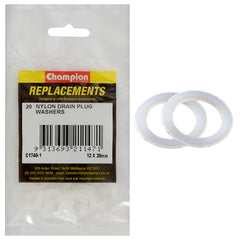 Champion - WASHERS-FLAT-NYLON-12mm x 22mm x 1/32" | C1740-1