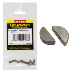 Champion - Woodruff Keys - 3/32" x 1/2" | C177-1
