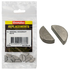 Champion - Woodruff Keys - 3/16" x 3/4" | C177-6