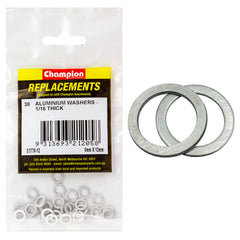 Champion - Aluminium Flat Washers - M6 x 12.5 1.5mm | C1770-12