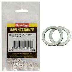 Champion - WASHERS-FLAT-ALUMINIUM-1/4" x 1/2" x 1/16" | C1770-1