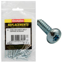 Champion - Self Tapping - Screws - Pan - Torx (tx) - 4.2 x 32mm - Zinc Plated | C1776-11