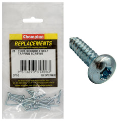 Champion - Self Tapping - Screws - Pan - Torx (tx) - 3.5 x 19mm - Zinc Plated | C1776-3