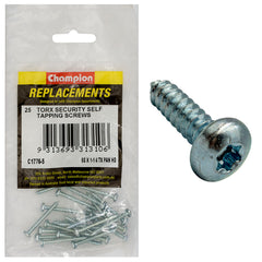 Champion - Self Tapping - Screws - Pan - Torx (tx) - 3.5 x 32mm - Zinc Plated | C1776-5