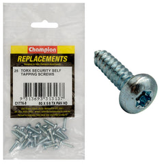 Champion - Self Tapping - Screws - Pan - Torx (tx) - 4.2 x 16mm - Zinc Plated | C1776-8