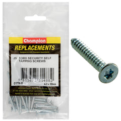 Champion - Self Tapping - Screws - Countersunk - Torx (tx) - 4.2 x 32mm - Zinc Plated | C1778-10
