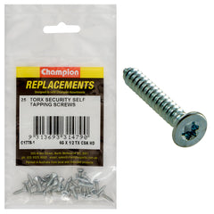 Champion - Self Tapping - Screws - Countersunk - Torx (tx) - 3.5 x 13mm - Zinc Plated | C1778-1