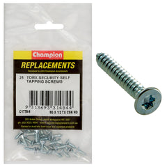 Champion - Self Tapping - Screws - Countersunk - Torx (tx) - 4.2 x 13mm - Zinc Plated | C1778-6