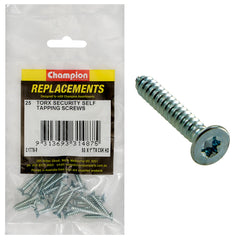 Champion - Self Tapping - Screws - Countersunk - Torx (tx) - 4.2 x 25mm - Zinc Plated | C1778-9