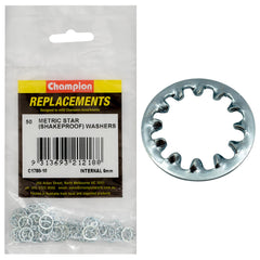 Champion - WASHERS-SHAKEPROOF-INTERNAL-6mm-ZINC PLATED | C1780-10