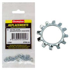 Champion - WASHERS-SHAKEPROOF-EXTERNAL-4mm-ZINC PLATED | C1780-1