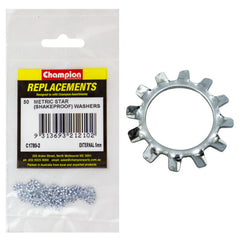 Champion - WASHERS-SHAKEPROOF-EXTERNAL-5mm-ZINC PLATED | C1780-2