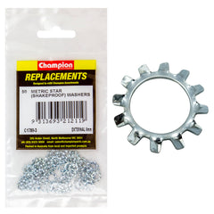 Champion - WASHERS-SHAKEPROOF-EXTERNAL-6mm-ZINC PLATED | C1780-3