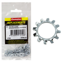 Champion - WASHERS-SHAKEPROOF-EXTERNAL-8mm-ZINC PLATED | C1780-4