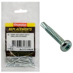 Champion - Self Drilling Screws - Pan - Torx (tx) - 4.2 x 38mm - Zinc Plated | C1782-10