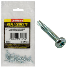 Champion - Self Drilling Screws - Pan - Torx (tx) - 3.5 x 13mm - Zinc Plated | C1782-1
